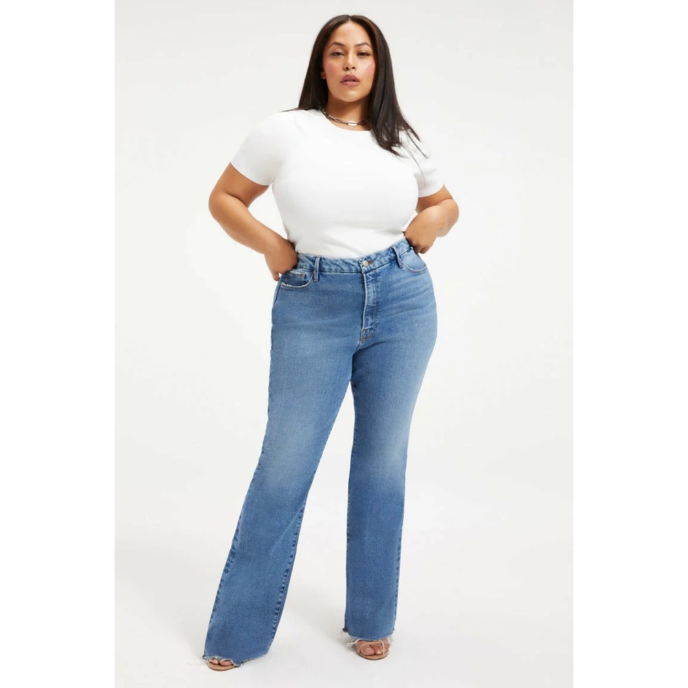 Good American Good Classic Bootcut Jeans Size 18